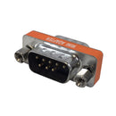DB9 Null Modem Slimline Gender Changer to Male