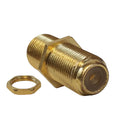 F-Type to Female Bulkhead, Gold Plated 1Ghz insert