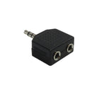 Male to 2 x 3.5mm Stereo Female Adapter