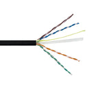 1000ft 4 Pair CAT6 Solid U/UTP 550Mhz 23AWG CMP Plenum Bulk Cable