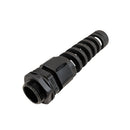 Gland with Strain Relief M25x1.5 Thread Cable OD 13~18mm IP68 - Black