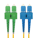 OS2 Singlemode Duplex SC to SC/APC 9 Micron - Fiber Optic Patch Cable - 3mm Jacket - LSZH/OFNR