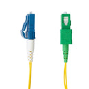 OS2 Singlemode Duplex LC to SC/APC 9 Micron - Fiber Optic Patch Cable - 1.2mm Jacket - OFNR