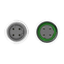 M12 4-pin D-Code M/F SF/UTP PUR Jacket Drag Chain Cable - TEAL