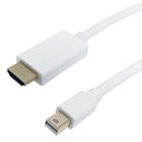 Mini DisplayPort to HDMI Male Cable w/ Audio 4Kx2K 30Hz - 32AWG CL3/FT4