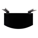 Media Player TV/Bracket Mount Shelf, Glass - Black