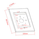 Anti-Theft Security Tablet Mount for iPad 2, 3, 4 & iPad Air, Air 2 - Black