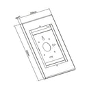 Anti-Theft Security Tablet Mount for iPad/Air/Pro, Galaxy Tab A (2019) - Black