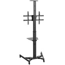 TV Cart with Shelf Tilt, Pivot, Adjustable Height - Fits Sizes 37-70 inches, Maximum VESA 600x400