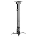 Projector Wall/Ceiling Mount, 4 Arm Tilt & Rotate Adjustable Length 430 to 650mm - Black