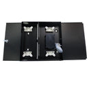 Indoor Wall Mounted Fiber Optic Distribution Box 24 Couplers Maximum - Black