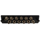 Loaded LGX Adapter Panel with 12x Simplex ST/UPC SM/MM - Black