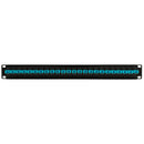 24 Port SC/SC Multimode 50u OM3/4 Simplex Patch Panel - 19" Rackmount 1U