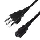 CEI 23-16 (Italy) to IEC C13 - H05VV-F 1.0 (10A 250V) Power Cord - 2m