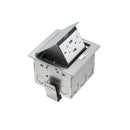 Countertop Pop-up Power Receptacle Box (20A 125V) + 2x USB  - Stainless Steel