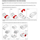 C13 Locking Power Cord Connector - Screw On - Up or Down Angle (IEC-Lock Part