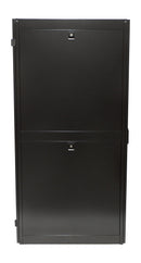 42U Server Cabinet with Fan Tray, Black 78.6 H 23.6 W x 43.4 inch D