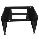 19 inch Wall Mount Bracket - 8U, Adjustable Depth, 12-18 Inches, Hinged