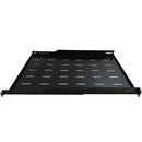 19 4-post Mount Vented Shelf - 1U, Adjusts from 25 to 35 inch Deep