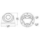 4MP Varifocal Turret IP Camera 2.8~12mm Smart IR IP67 Rated - White