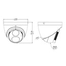 5MP Turret IP Camera - Fixed Lens - AI - WDR - Color Night Vision - Microphone - IP67 Rated