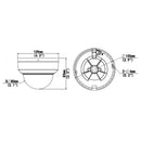 8MP Dome IP Camera Fixed Lens IR Microphone - IK10 IP67 Rated
