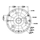 Junction Box Mounting Bracket for IP Turrets and Varifocal Cameras