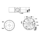 Black Junction Box Mounting Bracket for IP Dome Cameras