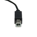 USB 2.0 Type-C Male to B Male Cable 480Mbps 3A - Black