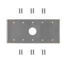 Five Gang, 1 x 34.8mm Hole Stainless Steel Wall Plate