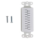 Decora Strap, Pass Through, Slotted Style - White