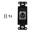Black Decora Strap - 1x XLR Male