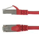 RJ45 Cat6a SSTP 10GB Molded Shielded Patch Cable - Premium Fluke® Patch Cable Certified - CMR Riser Rated